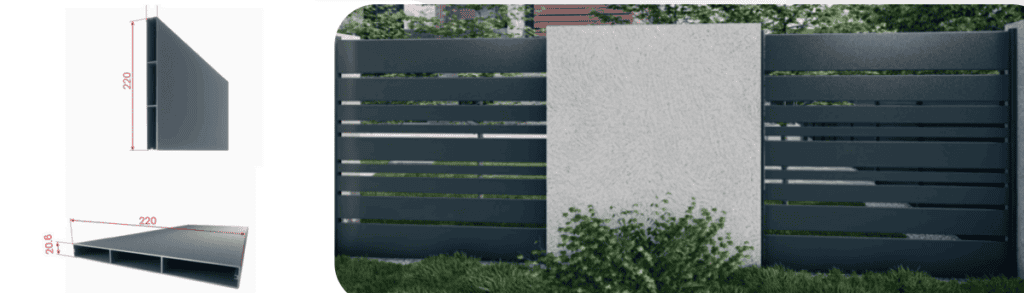 Porți și garduri din aluminiu moderne și durabile.