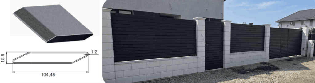 Porți și garduri din aluminiu pentru securitate și estetică.